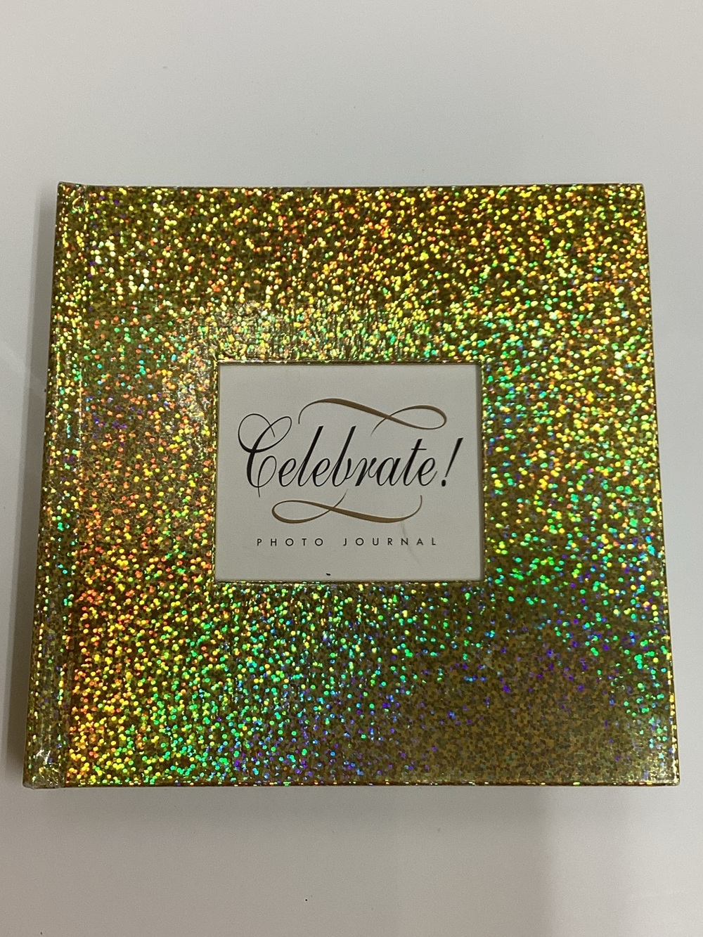 Gold Holographic Photo Journal - Shimmering Keepsake